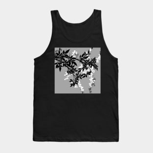 TREE BRANCHES GRAY AND WHITE AND BLACK LEAVES AND BERRIES 2020 Tank Top